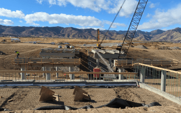 HEI Civil crew working on Waterton Bridge in Colorado