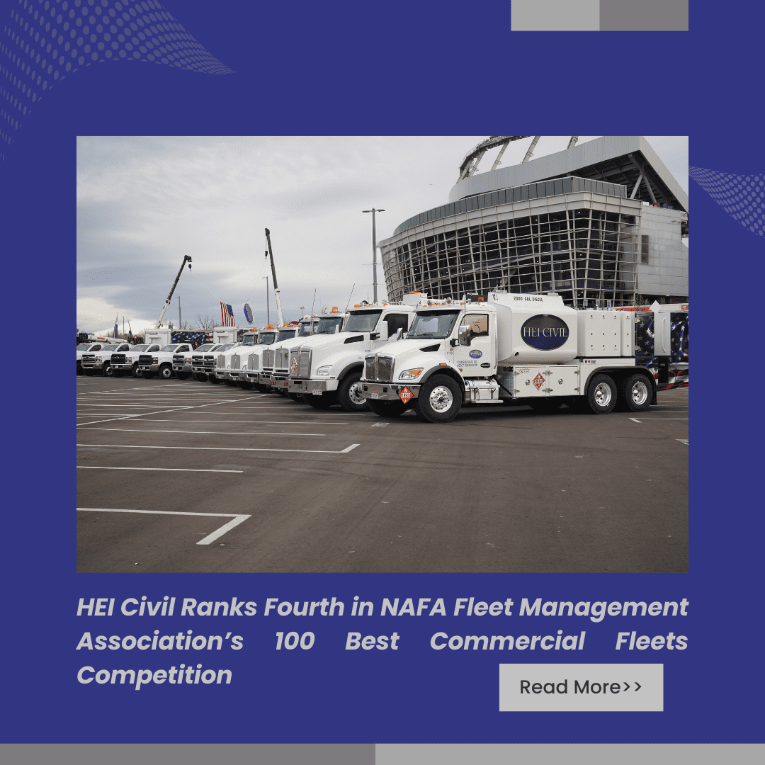 HEI Civil Ranks Fourth in NAFA Fleet Management Association’s 100 Best Commercial Fleets Competition