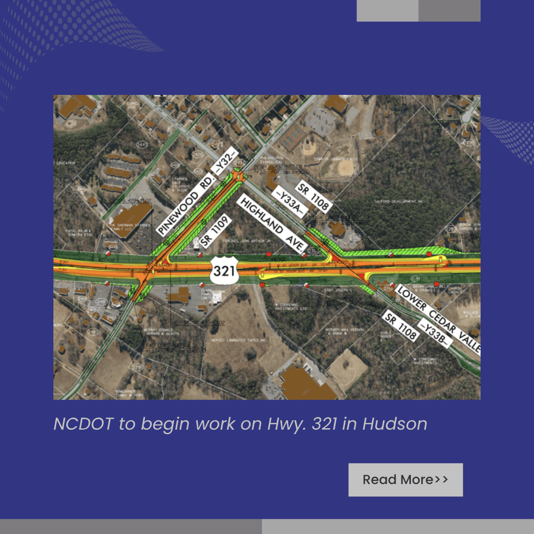 NCDOT to begin work on Hwy. 321 in Hudson